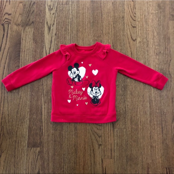 🎉 Host Pick 🎉 Jumping Beans Disney Mickey & Minnie Sweatshirt, Size 3T - Picture 3 of 5